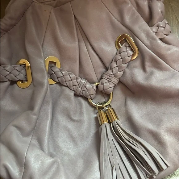 Michael Kors Lavender Shoulder Bag with Gold Accents - Picture 2 of 4